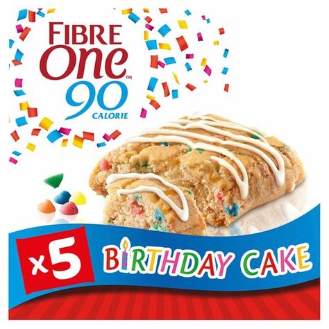 Have What You Crave! It doesn't need to be your birthday to treat yourself to the funfetti indulgence of Fibre One Birthday Cake Squares. They taste so great it's hard to believe each square in a 90-calorie treat. When sweet cravings strike, you're always just a bite away from a guilt-free piece of heaven. With Fibre One, you can have your cake and eat it too!Indulge your cravings with other delicious flavours Fibre One 90 Calorie 5 Chocolate Fudge Brownies5 individually wrapped drizzle squares, 90 Birthday Cake, One Birthday Cake, 90 Birthday, Cake Squares, Carrot Cake Bars, 90th Birthday Cakes, 5th Birthday Cake, Fiber One, 4th Birthday Cakes