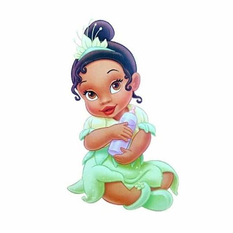 Princess Tiana Baby Shower Ideas, Baby Princess Tiana, Princesa Tiana Disney, Disney Baby Princess, Tiana Birthday Party, Black Disney Princess, Disney Princess Silhouette, Frog Baby Showers, Baby Shower Princess Theme