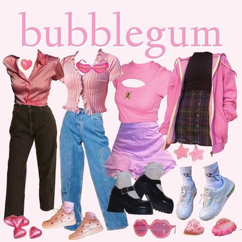 Bubblegum Aesthetic, Watermelon Aesthetic, Fashion Souls, 90’s Outfits, Mood Clothes, Fandom Outfits, Future Clothes, Aesthetic Moodboard