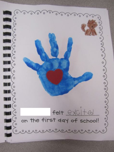 5 Activities You Shouldn't Skip the First Week of Kindergarten - First Day of School Feelings Class Book Back To School Art For Preschoolers, The Kissing Hand Activities, First Week Of Kindergarten, Kindergarten First Week, Preschool First Day, Kissing Hand, Class Books, Beginning Of Kindergarten, The Kissing Hand