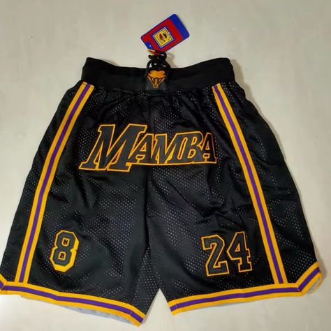 Brand New Mamba Shorts Large Men's 24 Kobe Basketball Spring Summer Beach Sports Kobe Basketball, Retro Gym, Basketball Clothes, Retro Shorts, Beach Pants, Men Fits, Gym Shorts, Basketball Shorts, Mens Basketball