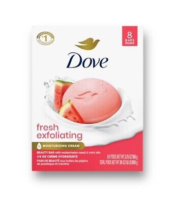 ad eBay -   Dove Fresh Exfoliating Beauty Bar With Watermelon Seed & Mint Oils Soap 8 Count. Watermelon Hygiene, Watermelon Shampoo, Watermelon Soap, Dove Bar Soap, Dove Soap, Watermelon Seed, Clean Bathtub, Mint Oil, Watermelon Seeds