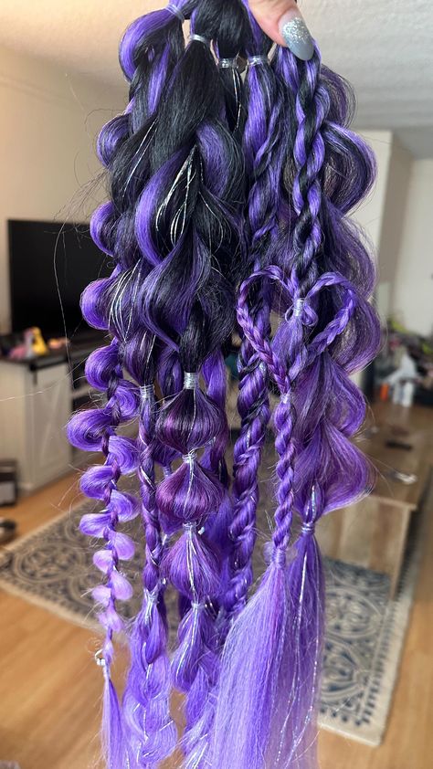 Instagram Rave Braids Festival Hair, Star Braids, Colourful Braids, Edc Hair, Festival Hair Braids, Rave Braids, Hair Product Storage, Diy Hair Extensions, Ariel Hair