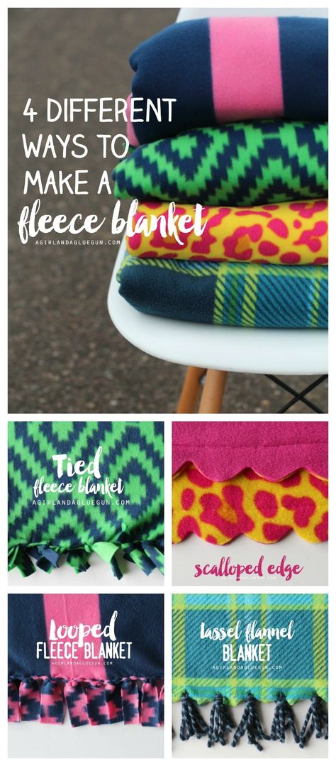 Fleece Blanket Edging, Fleece Blanket Diy, Fleece Sewing Projects, Fleece Crafts, Fleece Projects, No Sew Fleece Blanket, No Sew Blankets, Diy Tricot, Tie Blankets