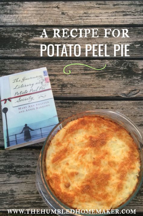 While reading the popular novel The Guernsey Literary and Potato Peel Pie Society, I knew I would want to create my own version of the potato peel pie. While it’s not the exact same pie that is depicted in the novel, I’m excited to share that my version turned out to be a delicious breakfast … Potato Peel Pie Recipe, The Guernsey Literary And Potato, Potato Peel Pie, Potato Peel Pie Society, Simply Potatoes, The Guernsey Literary, Peeling Potatoes, Delicious Breakfast, Pie Recipe