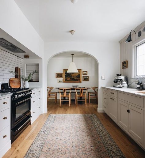 Galley Kitchen Island, Galley Kitchen With Island, Grace Start, Stoffer Home, Galley Kitchens, Galley Kitchen, Grand Rapids Michigan, House With Porch, Apartment Style