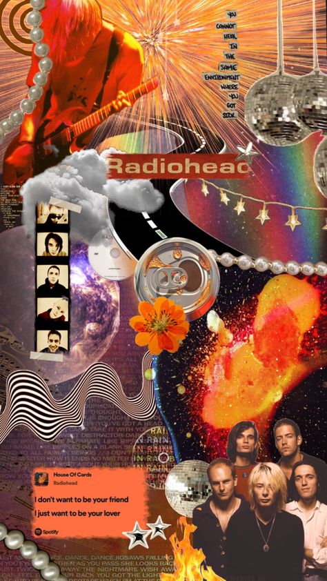 in rainbows 🌈 #radiohead #inrainbows In Rainbows Radiohead Wallpaper, In Rainbows Radiohead, Radiohead Wallpaper, In Rainbows, Midwest Emo, Music Nerd, Band Wallpapers, Weezer, House Of Cards