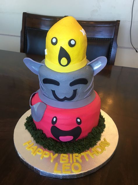 Slime Rancher cake, birthday cake Slime Rancher, Cake Birthday Cake, Slime Party, Cute Fantasy Creatures, Cake Business, Carnival Birthday, 9th Birthday, Girl Party, Cake Creations