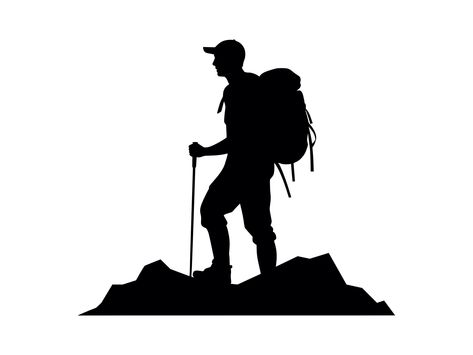 Hiking Silhouette, Mountain Trekking, Walking Outdoors, Art Cut, Silhouette Clip Art, Valentines Art, Woodworking Projects Diy, Projects Diy, Luxurious Bedrooms