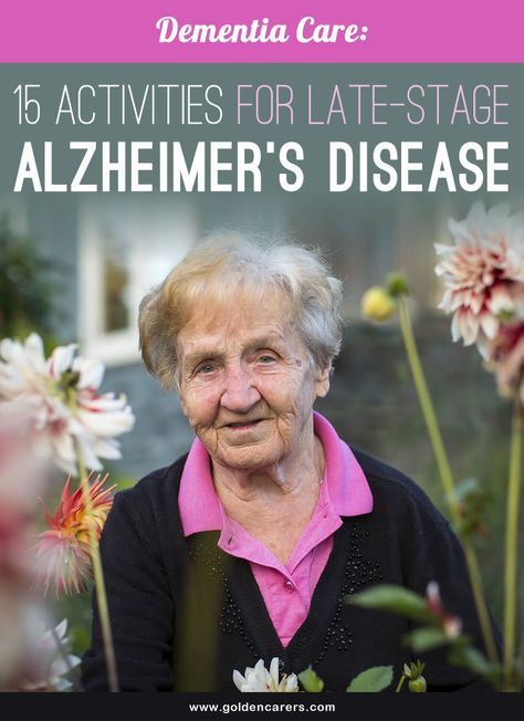 Rather than focusing on the disease and impairment, we should aim to identify each person's strengths and remaining abilities and find activities to support these. Here are 15 ways to support and engage people living with late stage Alzheimer's Disease. Late Stage Alzheimers Activities, Dementiability Activities, Memory Care Activities, Alzheimers Disease, Alzheimers Caregivers, Alzheimers Activities, Alzheimer Care, Recreation Therapy, Elderly Activities