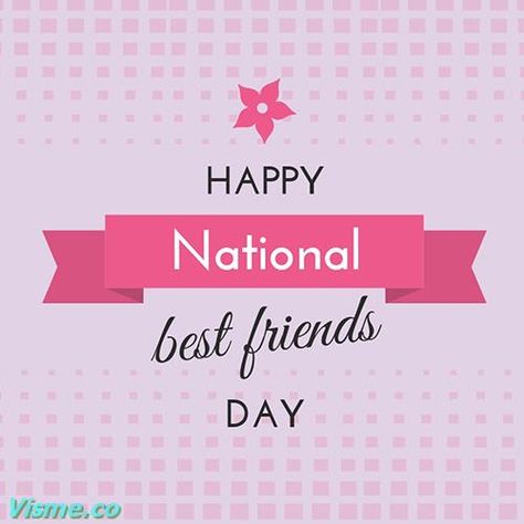 Happy National Best Friends Day Blog Graphic Medium Template Visme Happy National Best Friend Day, Best Friends Day, Friend Day, National Best Friend Day, Best Friend Day, Friends Day, Web Graphics, Website Branding, Tom And Jerry