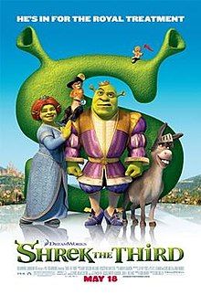 Shrek The Third (2007) Shrek And Fiona, Shrek Dreamworks, Shrek The Third, Live In Peace, Princess Fiona, Gerard Butler, Cinema Posters, Dreamworks Animation, Movie List