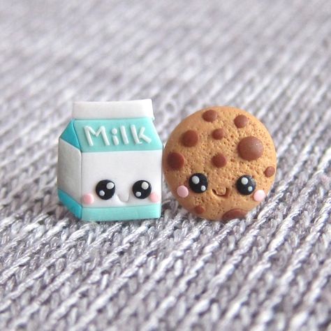 Mismatched Earrings Mix and Foodie Gifts Food Earrings Cute | Etsy Clay Jewelry With Matching Earrings For Gift, Cute Animal Clay Earrings, Kawaii Clay Earring Ideas, Food Earrings Clay, Kawaii Polymer Clay Earrings For Gift, Kue Macaroon, Cookie Earrings, Bff Jewelry, Valentine Gifts For Kids