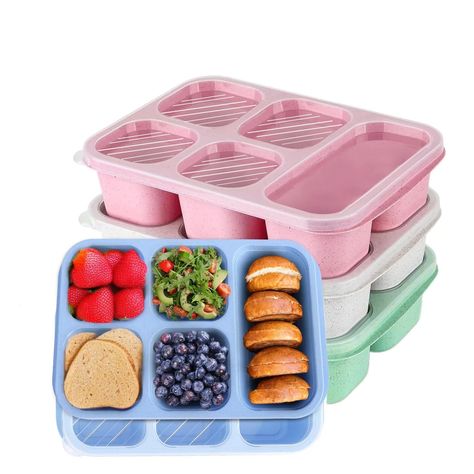 PRICES MAY VARY. 【REUSABLE & HEALTHY】Our special lunch boxes are made of high-quality wheat straw material that's elastic and durable (lid: grade 5 PP material). These snack containers are BPA-free and odorless. This bento box is perfect for your family's fun and on-the-go barbecues. It's built to last! Take your lunch routine to the next level! 【EASY OPEN & TRANSPARENT LID】Our bento lunch box is a delight! It has an airtight lid with "cat ear" handles that are easy to open and close. The transp Snackle Box, Liquid Food, Adult Lunches, Lunch Box Containers, Snack Containers, Work And Travel, Bento Boxes, Lunch Containers, Meal Prep Containers