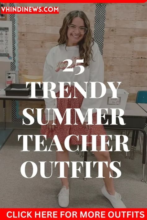 25 Chic and Trendy Best Summer Teacher Outfits You Need to Try 59 Summer Outfit For Teachers, Teacher Clothes 2024, Teacher Outfits Australia, Teacher Outfits High School Summer, Casual Summer Teacher Outfits, Back To School Teacher Outfits 2024, Summer School Teacher Outfits, Back To School Outfits For Teachers, Trendy Teacher Outfits 2024