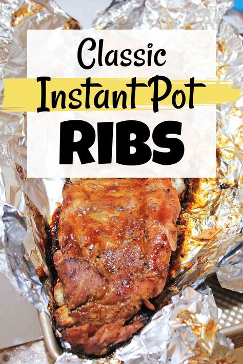 Instant Pot Ribs Instapot Ribs Recipe, Baby Back Ribs Instant Pot, Instapot Ribs, Ribs In Instant Pot, Instantpot Ribs, Pressure Cooker Ribs, Instant Pot Ribs Recipe, Instant Pot Ribs, Pork Loin Ribs