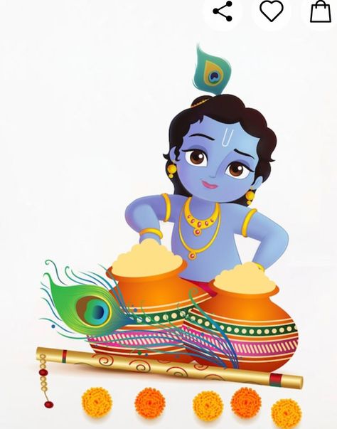 Krishna Cake Topper Printable, Bord Decorations, Janmashtami Art, Car Cutout, Cartoons Krishna, Krishna Image, School Wall Decoration, Cake Stickers, Bday Themes