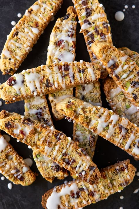 Cranberry and Pistachio Biscotti — Chef Shannon Smith | World Traveler and Private Chef based in Tulsa, Oklahoma Ny Style Cookies, Christmas Biscotti, Cranberry Biscotti, Cranberry Pistachio Biscotti, Pistachio Biscotti, Recipe Folder, Cup Of Espresso, Pistachio Cookies, Xmas Baking