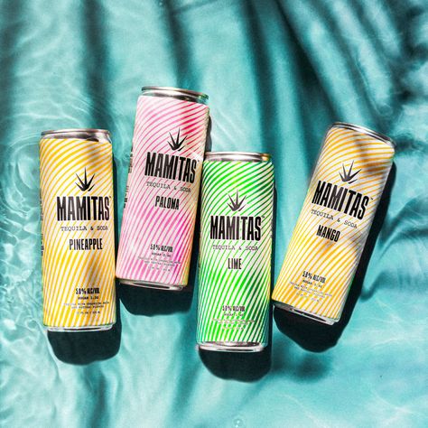 Mamitas Tequila & Soda Launches Hard Seltzer Line | Brewbound Old Jamaica, Canned Beverages, Tequila Soda, Canned Cocktails, Beer Branding, Canned Drinks, Big Tent, Spirit Photography, Soda Flavors