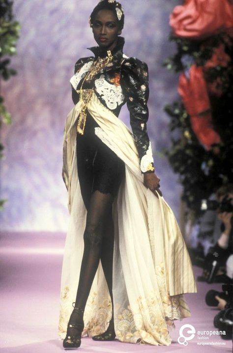 Christian Lacroix, Spring-Summer 1994, Couture | Christian Lacroix - Europeana Collections Runway Fashion Couture, Couture Mode, Christian Lacroix, Fantasy Clothing, Fantasy Fashion, Character Outfits, Mode Inspiration, Costume Design, Couture Fashion