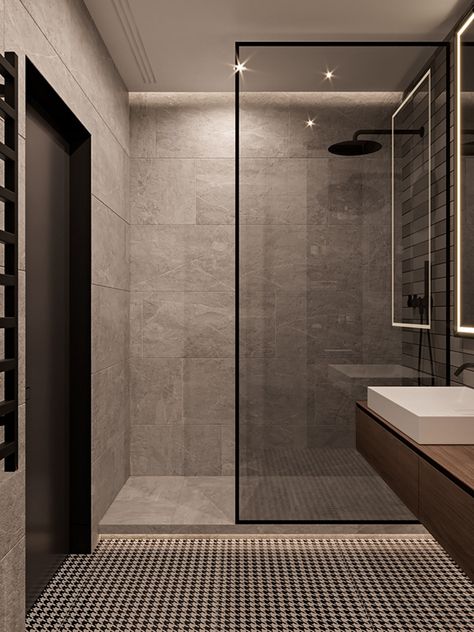 #homedecor #bathroom #bathroomideas #bathroomdecor #bathroomdesign #interior #interiordesign #interiorbathroomtrends #banyo #içtasarım #içmekan #dekorasyon Bilik Air, Dekorere Bad, Luxury Bathroom Master Baths, Bathroom Inspiration Modern, Bathroom Remodel Shower, Trendy Bathroom, Bad Design, Apartment Bathroom, Bathroom Inspiration Decor