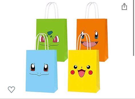 Pokemon Party Bags, Game Theme Birthday Party, Pokemon Party Supplies, Pokemon Party Favors, Pokemon Themed Party, Birthday Party Decorations For Adults, Pokemon Birthday Party, Kids Birthday Party Decoration, Birthday Decorations Kids