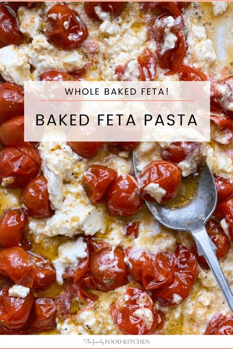 Roasted Tomatoes Pasta, Tomato Pasta Bake, Pasta Tomato, Roasted Tomato Pasta, Baked Feta Pasta, Oven Roasted Tomatoes, Tomato Dishes, Roasted Tomato Sauce, Cherry Tomato Pasta