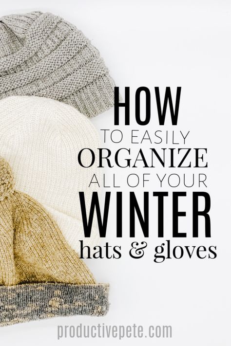 Are you tired of seeing piles of winter hats & gloves on your floor? Then try our easy DIY hack to organize those winter accessories. You don't need a huge mudroom to finally take control of all the clutter that winter brings. This organization hack is even easy enough your kids can keep up with it! #organization #homeorganization #winter #gloves #hats #wintergear #winteraccessories #mudroom Winter Accessories Storage, Huge Mudroom, Winter Gear Organization, Mudroom Floor, Simple Organization, Organization Hacks Diy, Scarf Storage, Scarf Organization, Easy Diy Hacks