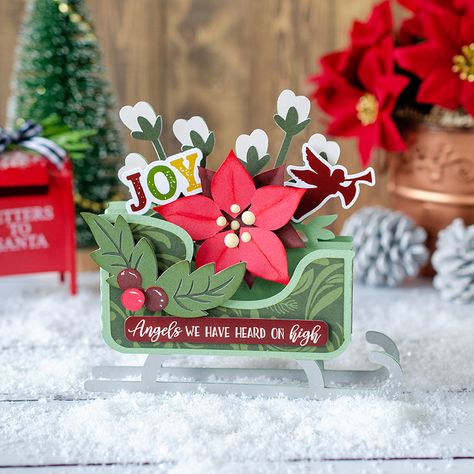 Merry Christmas Printable, Silhouette Cameo 4, Lori Whitlock, Christmas Layouts, Handmade Inspiration, Spellbinders Cards, Box Cards, 3d Paper Crafts, Box Card