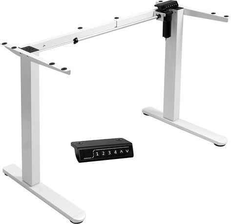 Amazon.com: TOPSKY Dual Motor Electric Adjustable Standing Computer Desk for Home and Office (Black Frame only) : Office Products Standing Work Station, Standing Desk Frame, Desk Frame, Computer Desks For Home, Frame Desk, Computer Workstation, Stand Up Desk, Computer Stand, Desk Height