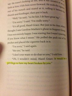 Cute Divergent Humor, The Fault In Our Stars Quotes, John Green Quotes, Augustus Waters, John Green Books, Green Quotes, Star Quotes, Best Quotes From Books, Movie Quote