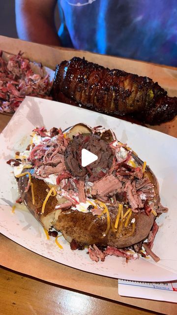 Mira Ruby | Content Creator on Instagram: "🔥 TOP HACKS FOR YOUR NEXT HUTCHINS BBQ VISIT 🍖

📍 @hutchinsbbq locations in Frisco & McKinney, Texas 

🥔 DIY BRISKET BAKED POTATO: Create your own loaded baked potato with brisket and toppings bar 
🌟 TEXAS TWINKIE : Don’t miss this famous fan-favorite stuffed jalapeno 
🍺 BYOB : Bring your own beer and pair it with their spicy or tangy sauces
🔥 SPICY SAUSAGE ADDED : Add jalapeño cheddar sausage to your brisket sandwich
💵 DAILY SPECIAL : Grab the $20 deal of the day with two sides, a brisket sandwich & and a drink ( McKinney location only )
🧀 UPGRADE YOUR MAC & CHEESE : Top it with a side of brisket
🍑 FREE DESERTS : Crown your peach cobbler with soft-serve ice cream (DINE IN ONLY)

#hutchinsbbq #texastwinkie #texasbbq #menuhack" Brisket Baked Potato, Stuffed Jalapeno, Top Hacks, Toppings Bar, Brisket Sandwich, Loaded Baked Potato, Mckinney Texas, Jalapeno Cheddar, Texas Bbq