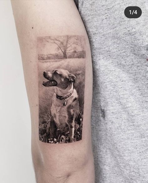 Raiders Tattoos, Really Bad Tattoos, Dog Portrait Tattoo, Dog Memorial Tattoos, Single Needle Tattoo, Bad Tattoos, Memorial Tattoo, Memorial Tattoos, Hair Tattoos