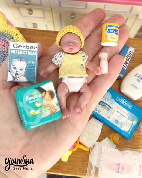 What’s your favorite miniature baby item? Share in the comments! 👇🏻 Why are miniature baby items so irresistibly cute? There’s just something about tiny diapers, itty-bitty bottles, and mini baby dolls that makes us all go “Awww!” Maybe it’s because they remind us of the precious early days of infancy. Or perhaps it’s the novelty of seeing familiar objects shrunk down to adorable proportions. Whatever the reason, miniature baby items have captured our hearts! From collectors to crafters to -... Nuk Pacifier, Small Baby Dolls, Baby Cereal, Silicone Baby Dolls, Cotton Balls, Mini Things, Silicone Babies, Itty Bitty, Baby Items