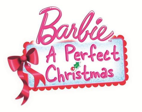 Barbie A Perfect Christmas, Movie Bar, Barbie And Her Sisters, Phone Widget, Christmas Logo, Barbie Christmas, Free Barbie, 2010s Nostalgia, Barbie Logo