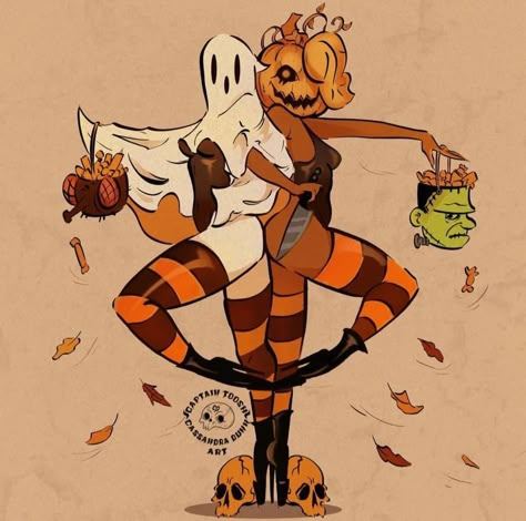 More for the Pose Cassandra Dunn Art, Spooky Cheesecake, Halloween Pin Up Art, Halloween Pinup Art, Character Art Ideas, Halloween Pin Up, Halloween Comic, Halloween Drawings, Pinup Art