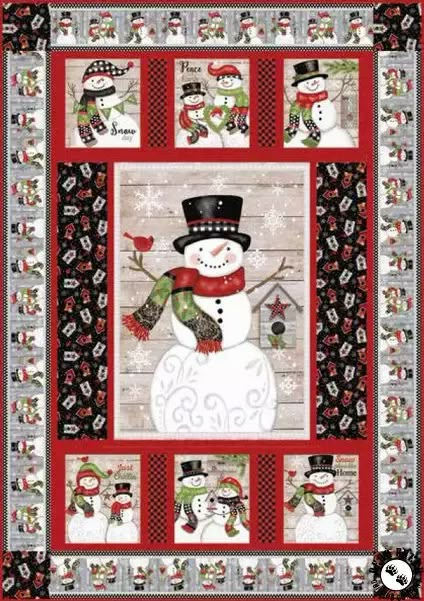 Snow Place Like Home, Christmas Quilting Projects, Christmas Quilt Blocks, Panel Quilt Patterns, Snowman Quilt, Fabric Panel Quilts, Snow Place, Christmas Quilt Patterns, Quilt Shops