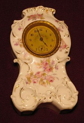 Image detail for -BEAUTIFUL ANTIQUE VINTAGE PORCELAIN CLOCK ROSES GOLD Completed Somewhere In Time, Painted Roses, Hand Painted Roses, Mantel Clock, Vintage Porcelain, Antique Vintage, Vintage Items, Roses, Porcelain