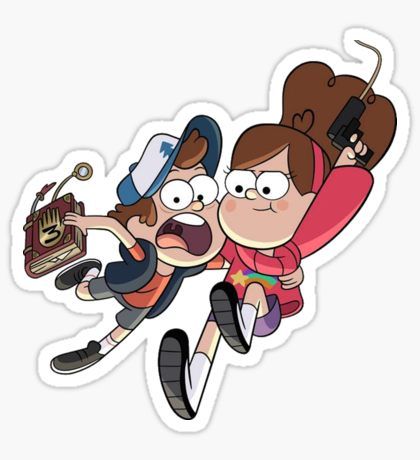 Gravity Falls Dipper And Mabel Sticker Sticker Fallen Tv Series, Gravity Falls Wiki, Monster Falls, Grappling Hook, Gravity Falls Dipper, Desenhos Gravity Falls, Dipper And Mabel, Gravity Falls Au, Fall Tv