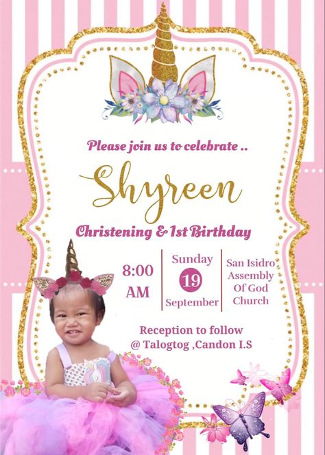 Pants Pattern Free, Invitation Layout, Christening Invitation, Unicorn Birthday Invitations, Unicorn Invitations, Unicorn Theme, Unicorn Birthday, Pattern Free, Pants Pattern