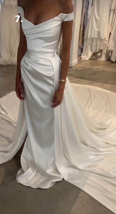 Silk Wedding Dress Sweetheart Neckline, Vintage Bride Dress Classy, Silk Classy Wedding Dress, Off The Shoulder Wedding Dress Silk, Structured Bridesmaids Dresses, A Line Wedding Dress Square Neckline, Modern Mermaid Wedding Dress, Wedding Dresses Timeless Elegant, Old Money Wedding Dress Modest