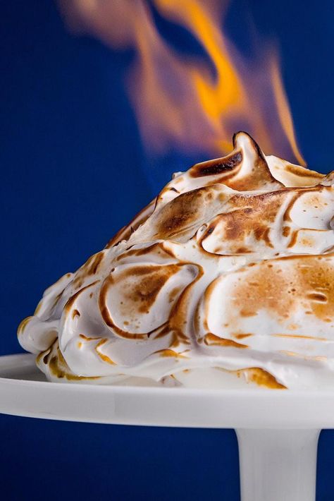 Lighting your food on fire is undeniably cool—except when it involves losing an eyebrow. Here are the secrets to safely flambéing your dinner. Food On Fire, Fire Desserts, Bruschetta Ingredients, Playing With Fire, Applesauce Cake, Top Chicken Recipes, Baked Alaska, Bananas Foster, Instagram Feeds