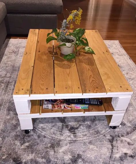 100+ Wood Pallet Furniture Ideas - HubPages Man Cave Coffee Table, Antique White Coffee Table, Distressed Coffee Table, Door Coffee Tables, Rustic Wooden Coffee Table, Wood Coffee Table Rustic, Antique Coffee Tables, Retro Coffee Tables, Coffee Table Plans