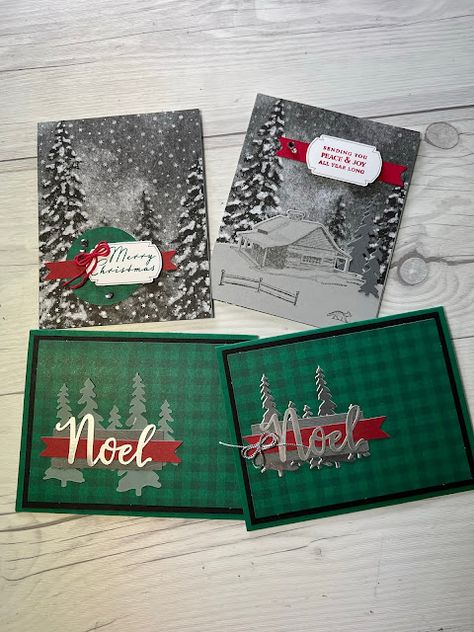 Paper Pumpkin Alternatives, Peaceful Christmas, Paper Pumpkin Stampin Up, Stampin Up Paper Pumpkin, Christmas Sentiments, Pumpkin Cards, Stampin Up Christmas Cards, Stampin Up Christmas, Red Paper