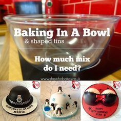 Something I get asked a lot is how much cake mix to use in bowls and other oddly shaped tins. The really easy way to solve this mystery is by using water. More → Bowling Cakes, Cake Tips, Bake A Cake, Sculpted Cakes, Bowling Party, Bowl Cake, Creative Cake Decorating, Cake Central, Cake Making