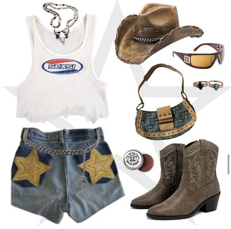 Rodeo Night Outfit, Overalls Country Concert Outfit, 2000s Cowgirl Outfits, Coachella Western Outfit, 2000s Western Fashion, Y2k Country Aesthetic, Last Rodeo Outfit, Bandana Accessory Ideas, Texan Outfit