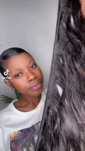 Cute Sleek Back Hairstyles, Ponytails With Weave For Black Women, Curly Ponytail Black Women Tutorial, How To Do Weave Ponytail, Easy Diy Ponytail Hairstyles, Diy Hairstyles For Short Hair Black, Ponytail Hairstyles On Short Hair, At Home Hairstyles Black Women, Braided Ponytail On Short Hair