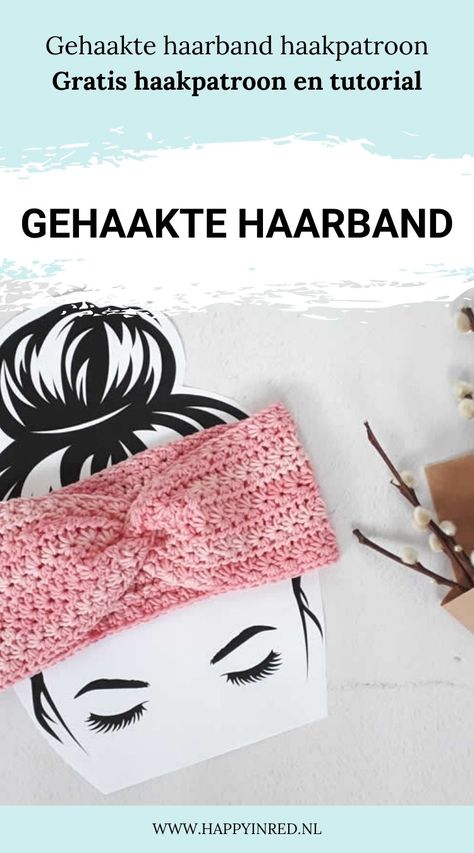 gehaakte haarband Headband Pattern Free, Hdc Crochet, Crochet Headband Tutorial, Crochet Headband Free, Easy Crochet Headbands, Crochet Star Stitch, Knit Headbands, Crochet Hairband, Crochet Headband Pattern Free