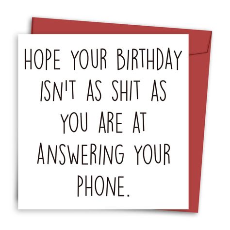 1pc Funny Birthday Card for Women Men, Rude Birthday Greeting Card for Wife Husband Sister Friends Aunt, Unique Birthday GiftI discovered amazing products on SHEIN.com, come check them out! Birthday Card For Aunt, Hilarious Birthday Cards, Invitation Card Party, Rude Birthday Cards, Sister Birthday Card, Birthday Cards For Women, Birthday Cards For Men, Sister Birthday, Funny Birthday Cards