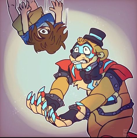 Gregory And Freddy, Freddy And Gregory, Fnaf Freddy Fazbear, Glamrock Freddy, Fnaf Security Breach, Fnaf Freddy, Circus Performers, Animatronic Fnaf, Sonic Funny